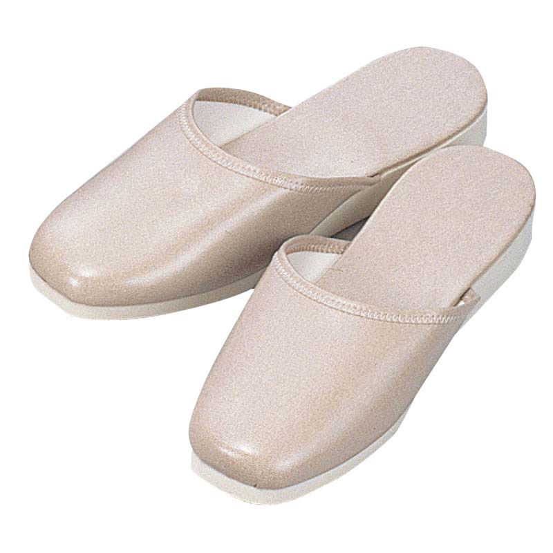 スリッパ（白厚底）S-320　L　ベージュ（06）   1個（ご注文単位1個）【直送品】
