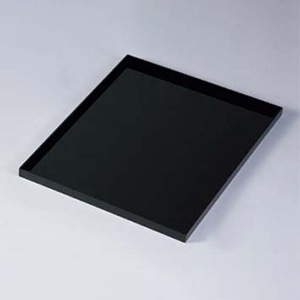 菓子ケース用バット タイプ3 黒 210×355×H15 1個(ご注文単位1個)【直送品】