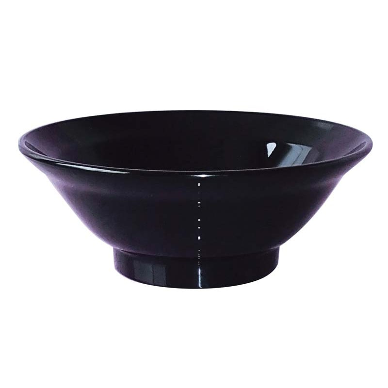 メラミン エコラーメン丼 ブラック(M-59) 1個(ご注文単位1個)【直送品】