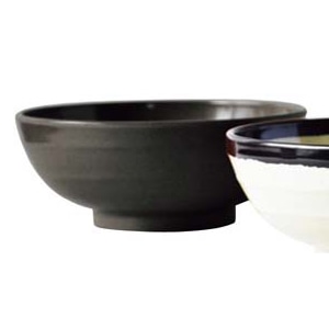 メラミン エコそば丼 黒(M-109) 1個(ご注文単位1個)【直送品】