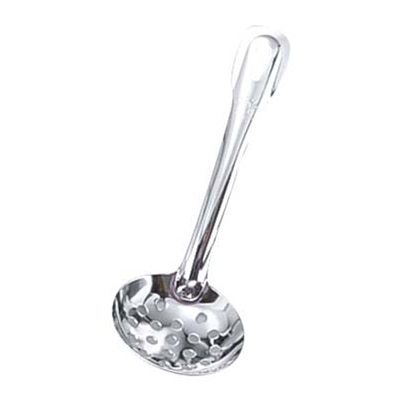 18-0 穴明杓子 8.5cm 共柄(カギ無)中 1個(ご注文単位1個)【直送品】