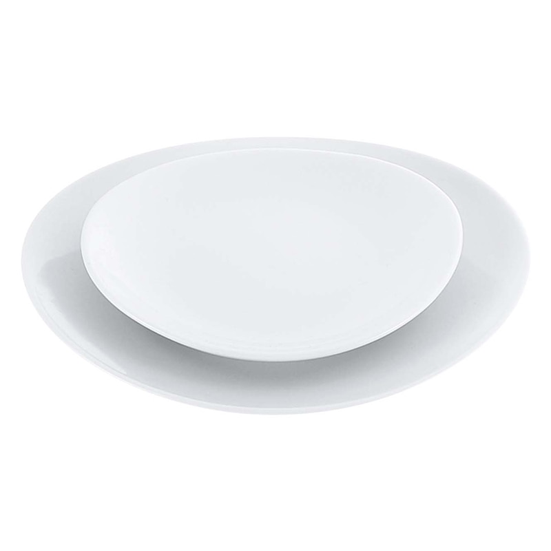 磁器　中華・洋食兼用食器　白楕円深皿　22cm   1個（ご注文単位1個）【直送品】