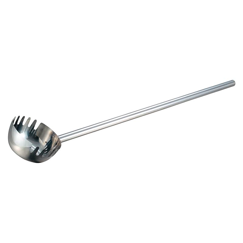 18-8 抗菌 長柄付(1m)麺杓子 18cm 1個(ご注文単位1個)【直送品】