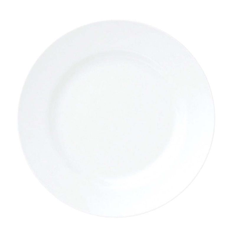 おぎそチャイナ ケーキ皿 19cm 3206 ホワイト 1個(ご注文単位1個)【直送品】