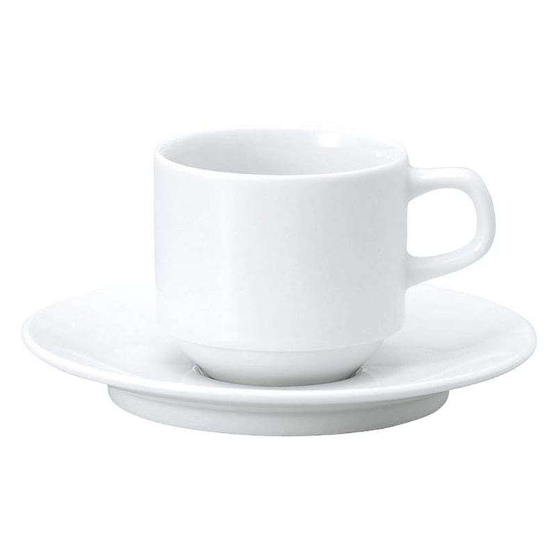 おぎそチャイナ　スタックコーヒー　4627 ホワイト  ※カップ単品のみ 1個（ご注文単位1個）【直送品】