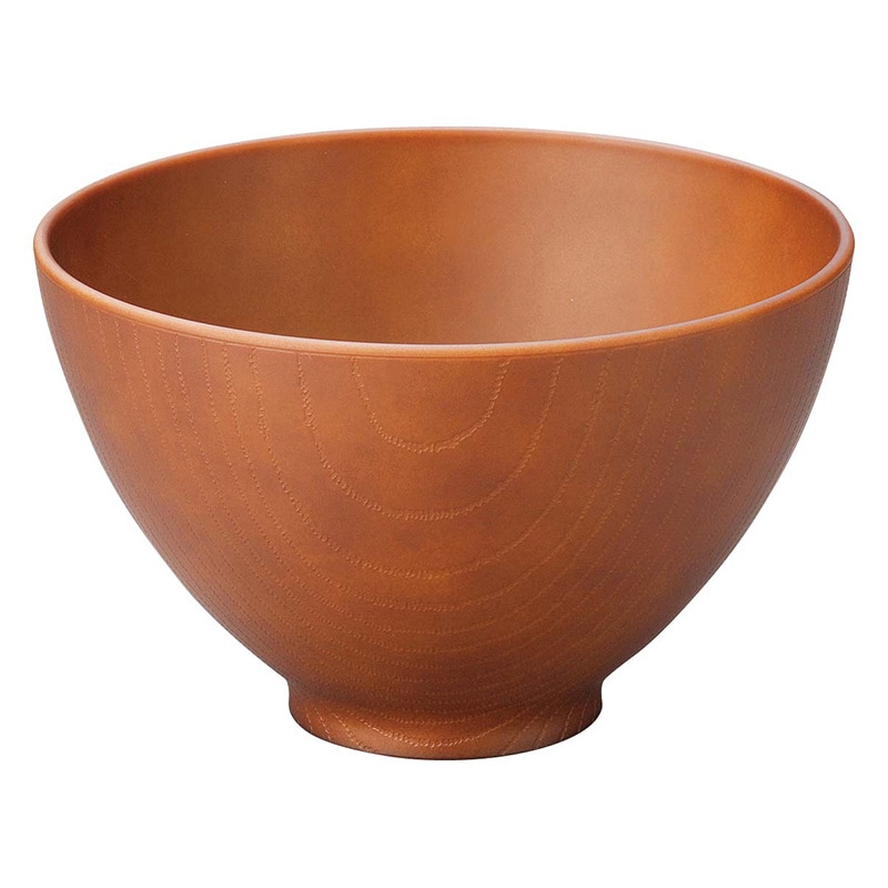 耐熱5寸飛鳥木目丼 総ライトブラウン 1001123 1個(ご注文単位1個)【直送品】