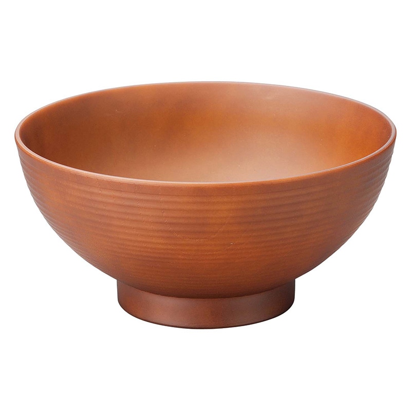 耐熱6寸乱筋木目丼 総ライトブラウン 1001125 1個(ご注文単位1個)【直送品】