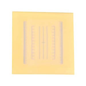 調理用目盛り入りまな板正方形Sイエロー250×250 1個(ご注文単位1個)【直送品】