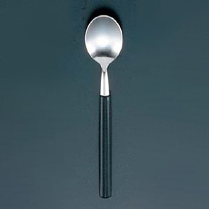 18-8 エデン ティースプーン 黒 1個(ご注文単位1個)【直送品】