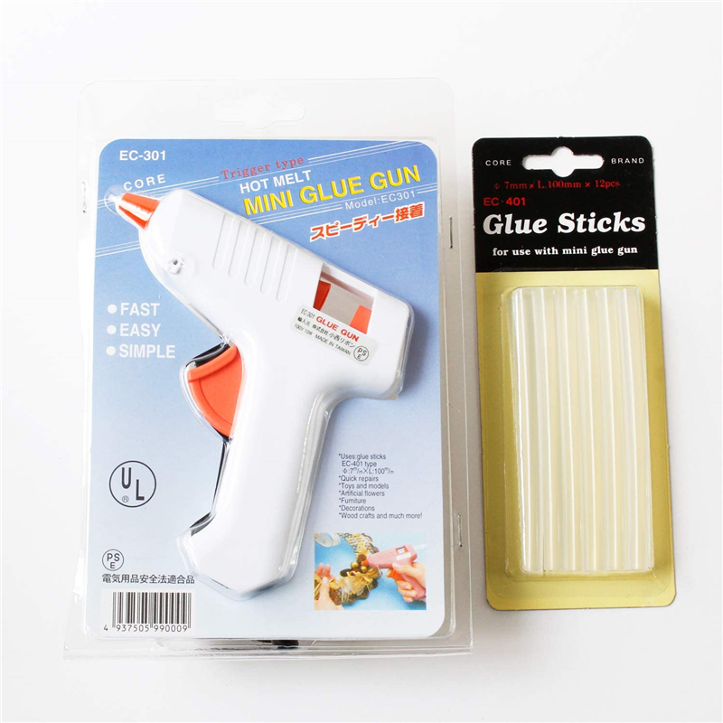日本紐釦貿易 グルーガン＆スティックセット（既存3本+替え12本） GLUEGUN-SET （ご注文単位1セット）【直送品】