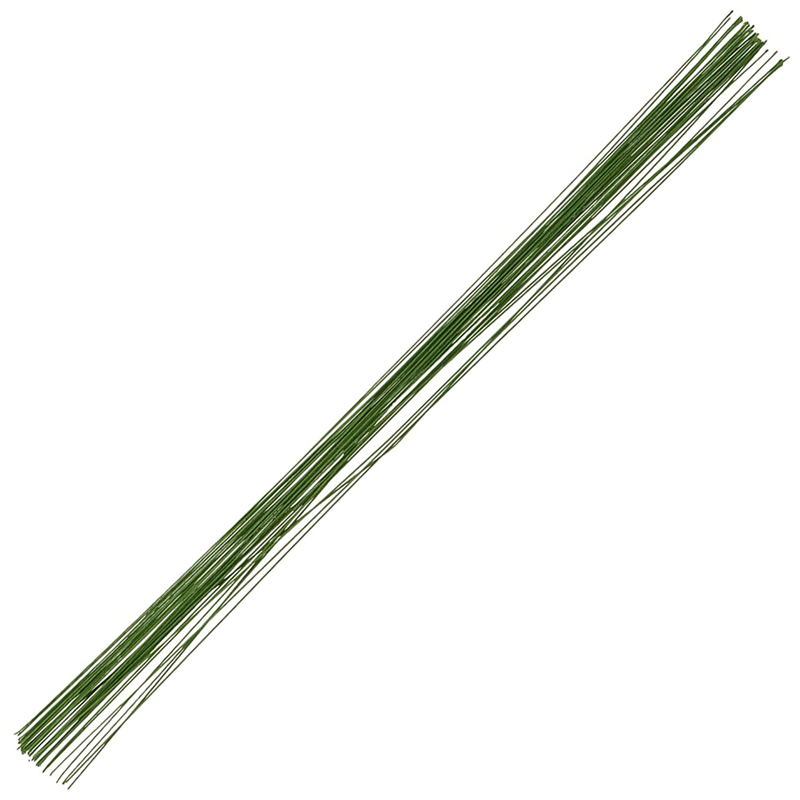 日本紐釦貿易 つまみ細工 ワイヤー 緑色 長さ36cm 38本入 S58G24 (ご注文単位1束)【直送品】