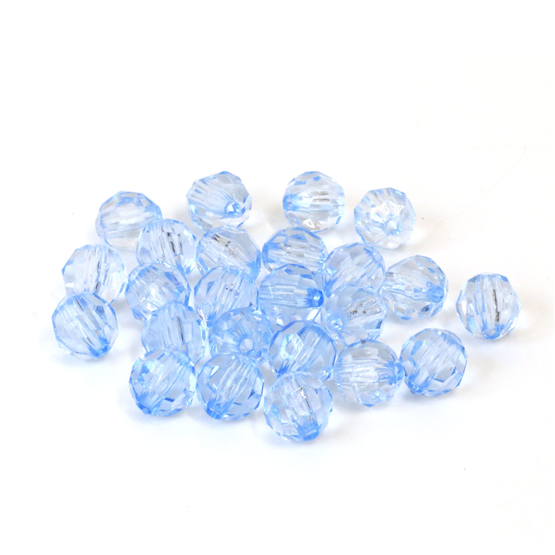 日本紐釦貿易 (Nippon Chuko) クラフトビーズ プラスチックビーズ 30個入 10mm ライトブルー A1-59 (ご注文単位1束)【直送品】