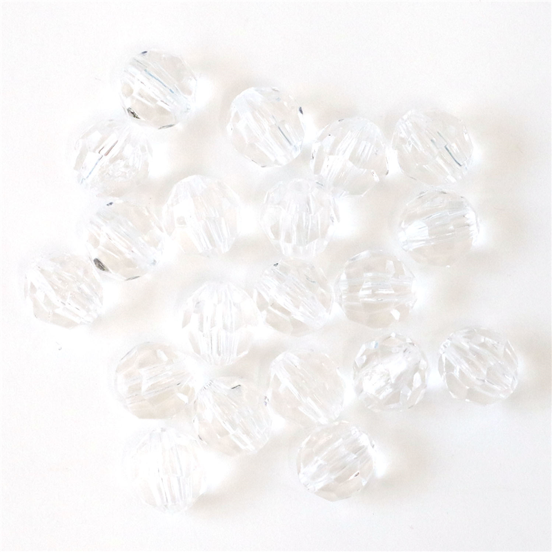 日本紐釦貿易 (Nippon Chuko) クラフトビーズ プラスチックビーズ 徳用500個入 12mm クリスタル A1-1-500 （ご注文単位1束）【直送品】