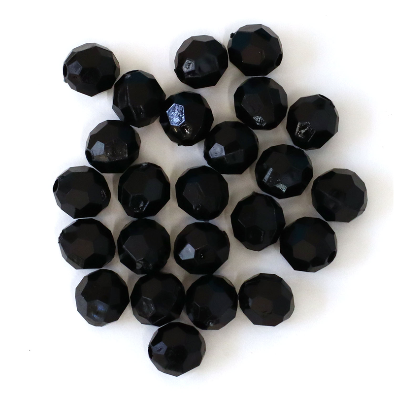 日本紐釦貿易 (Nippon Chuko) クラフトビーズ プラスチックビーズ 徳用500個入 12mm ブラック A1-15-500 (ご注文単位1束)【直送品】