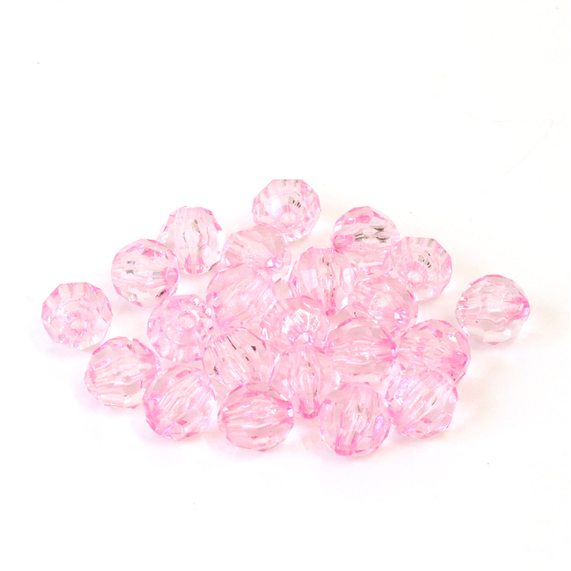 日本紐釦貿易 (Nippon Chuko) クラフトビーズ プラスチックビーズ 徳用500個入 10mm ライトローズ A1-54-500 （ご注文単位1束）【直送品】