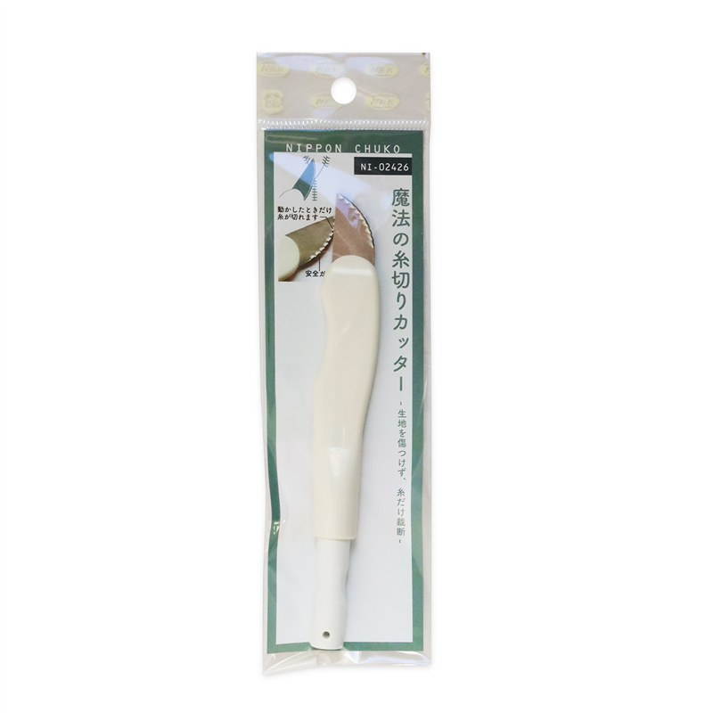 日本紐釦貿易 ステッチカッター 全長約13cm 白 NI-02426 （ご注文単位1束）【直送品】
