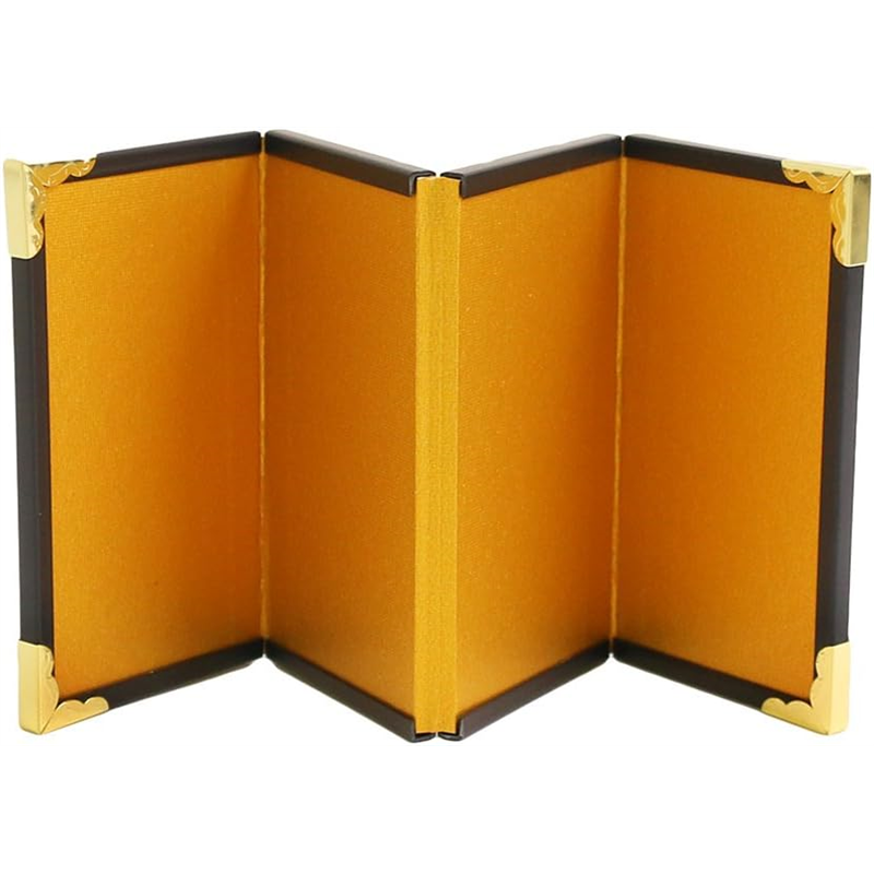 日本紐釦貿易 ミニ金屏風四曲 H9xW5cm S10-2 （ご注文単位1個）【直送品】