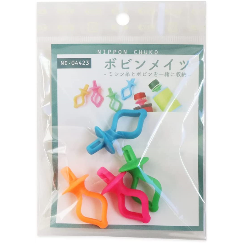 日本紐釦貿易 ボビンメイツ4色 マルチカラー NI-04423 （ご注文単位1個）【直送品】