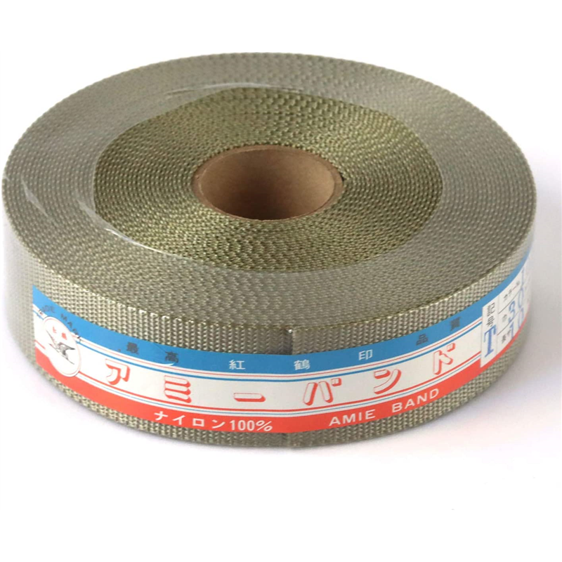 日本紐釦貿易 AMIE BAND アミーバンド ナイロン製 巾30mm×10m グレーグリーン AMT30-103 (ご注文単位1巻)【直送品】