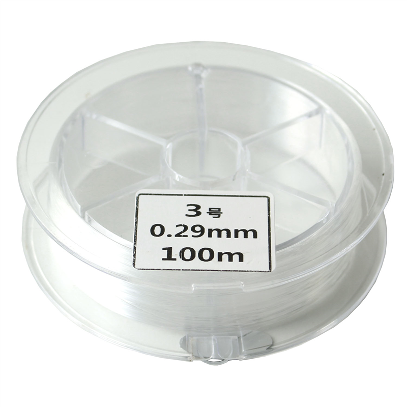 日本紐釦貿易 アクセサリー製作用ナイロンテグス 3号 0.29mm 100m巻 KET3-100M (ご注文単位1巻)【直送品】