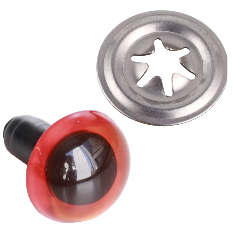 日本紐釦貿易 クリスタルアイ 9mm 14個 クリアレッド CE210 （ご注文単位1束）【直送品】