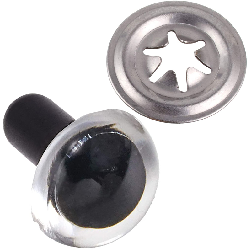 日本紐釦貿易 クリスタルアイ 18mm 6個 クリア CE245 (ご注文単位1束)【直送品】