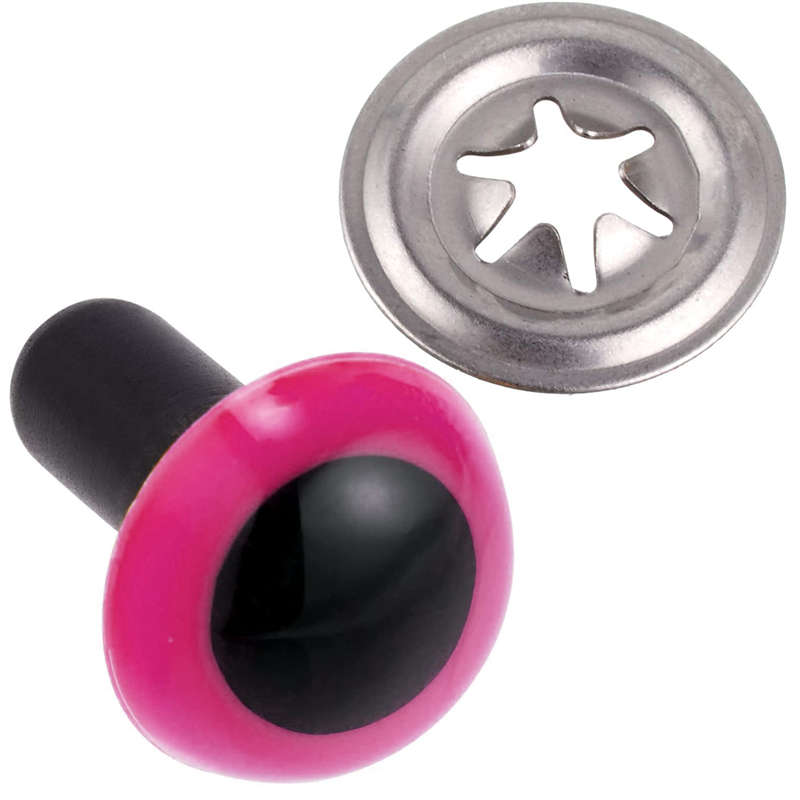 日本紐釦貿易 クリスタルアイ 18mm 6個 ピンク CE248 (ご注文単位1束)【直送品】