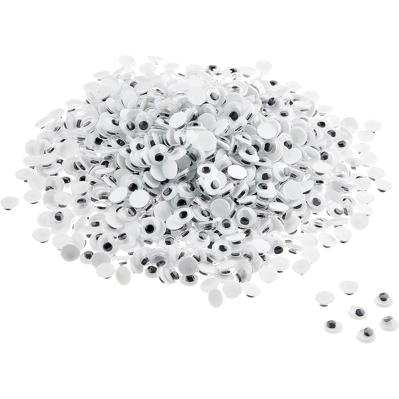 日本紐釦貿易 動眼 貼り付け 1000個入り 4mm 黒 CE101-1000 (ご注文単位1束)【直送品】