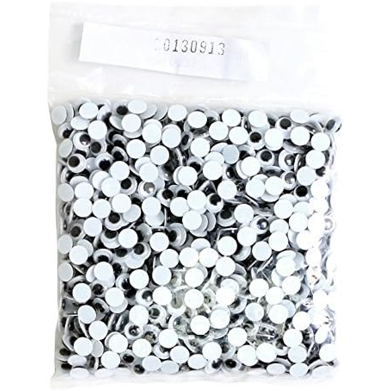日本紐釦貿易 動眼 貼り付け 1000個入り 7mm 黒 CE104-1000 (ご注文単位1束)【直送品】