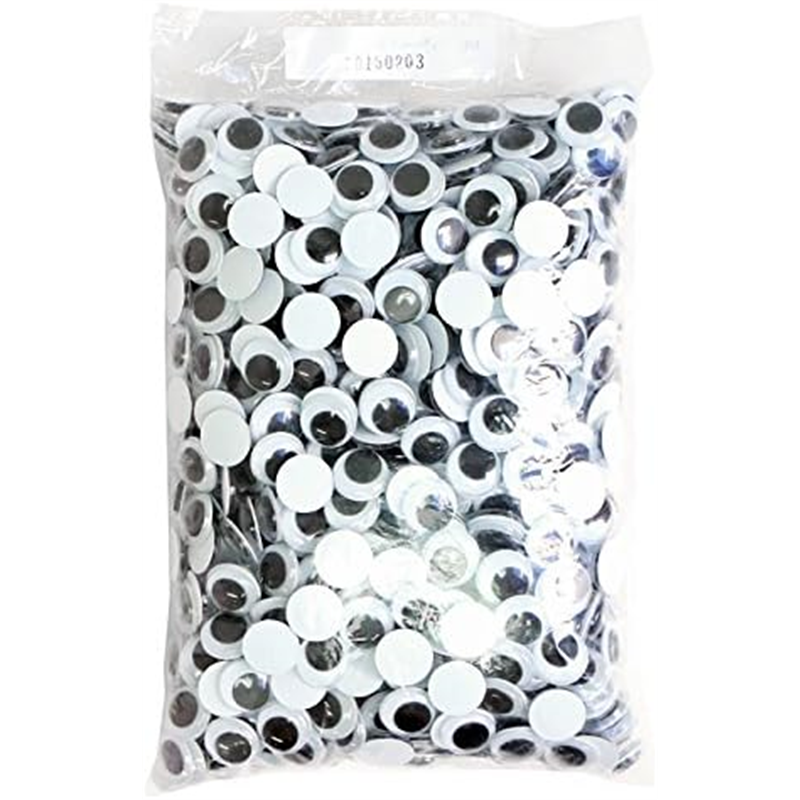 日本紐釦貿易 動眼 貼り付け 1000個入り 18mm 黒 CE110-1000 (ご注文単位1束)【直送品】