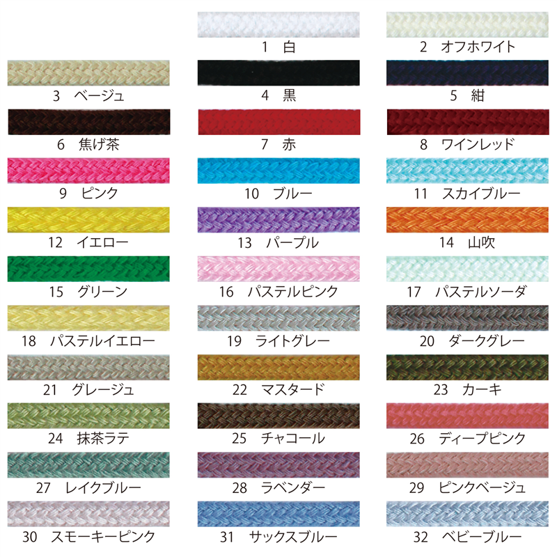 日本紐釦貿易 アクリル手芸用コード φ約8mm×25m グレージュ DY500-21 （ご注文単位1巻）【直送品】