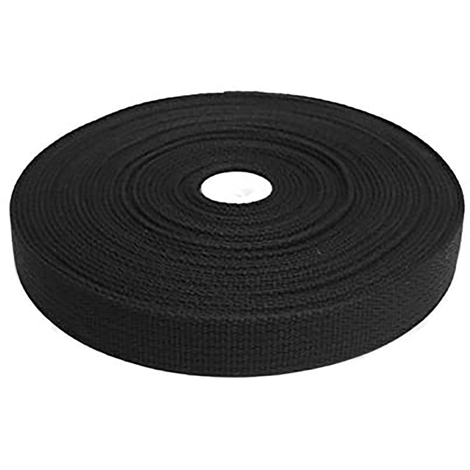 日本紐釦貿易 アクリル手芸用テープ 25mm巾 10m巻 黒 IC2510-4 (ご注文単位1巻)【直送品】