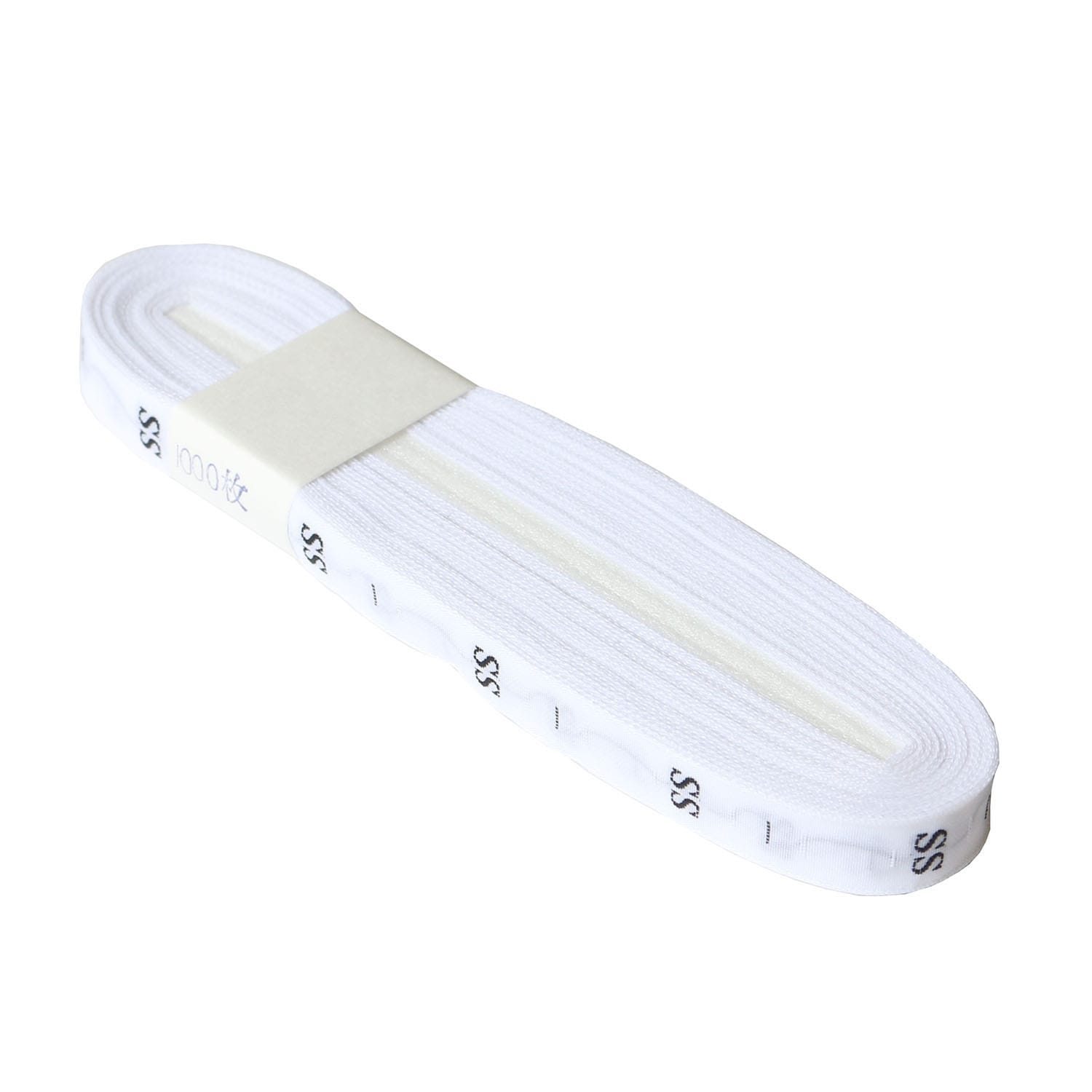 日本紐釦貿易 サイズタグ SS 9mm巾 白 徳用1000枚分 TME-SS-1000 （ご注文単位1束）【直送品】