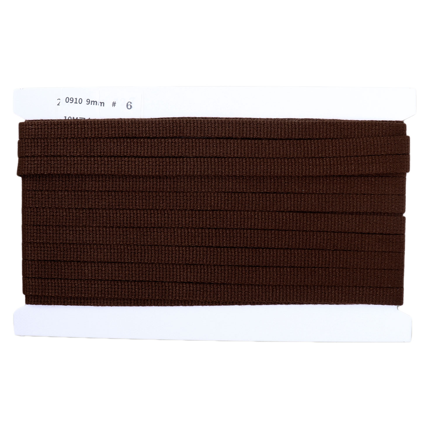 日本紐釦貿易 アクリル手芸用テープ 9mm巾 10m巻 焦げ茶 IC0910-6 （ご注文単位1巻）【直送品】