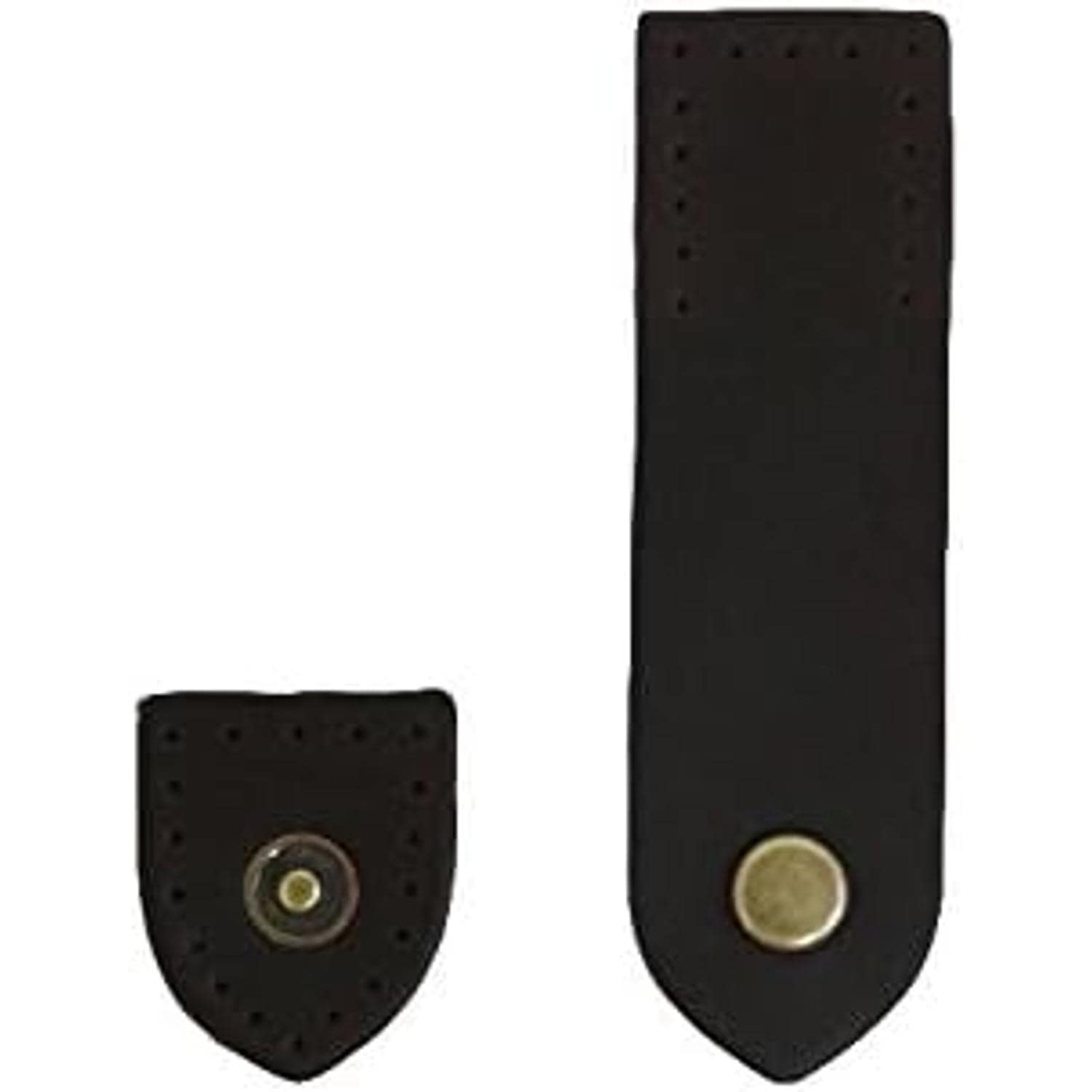 日本紐釦貿易 スナップ付き本革ベルト W2.5×H9cm チョコ KTF17-C （ご注文単位1個）【直送品】