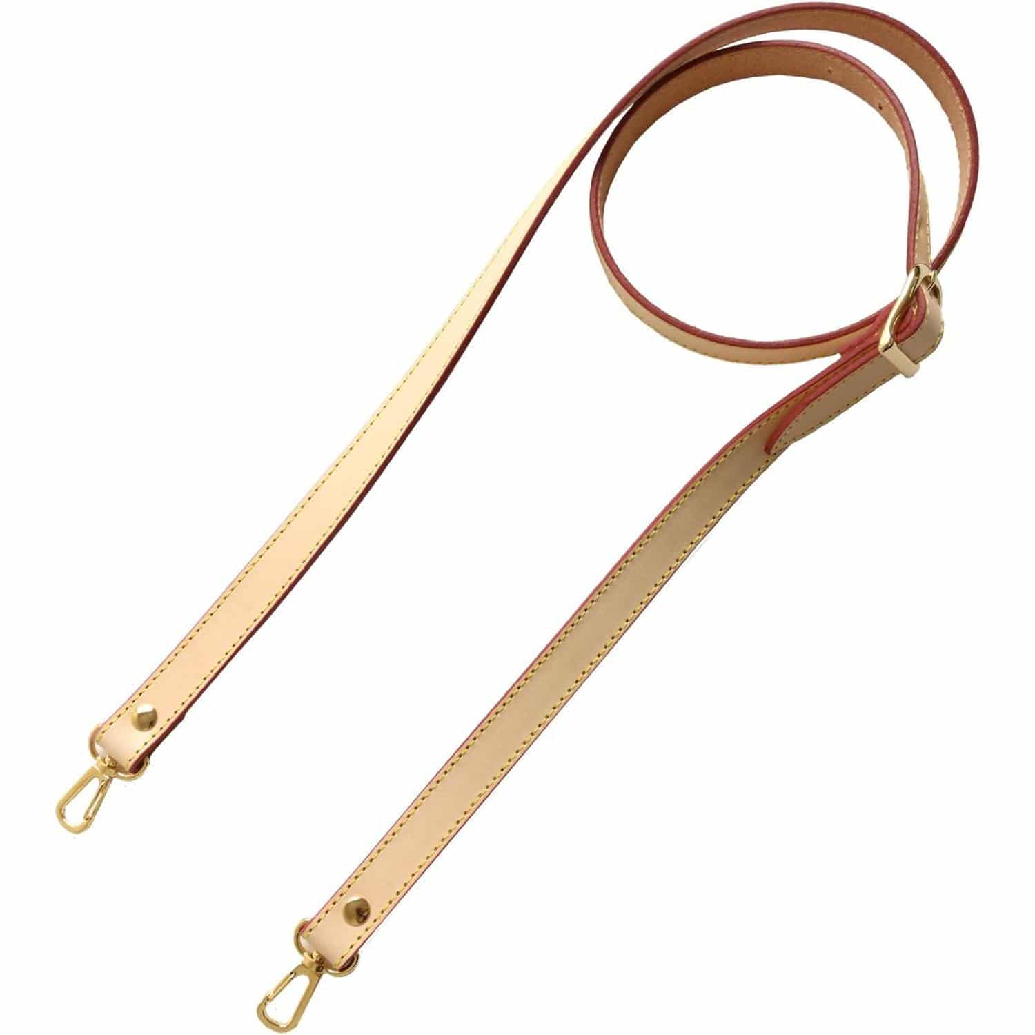日本紐釦貿易 ヌメ革ショルダー ゴールド×ベージュ 約110cm~120cm 1本入 KT90G-E （ご注文単位1本）【直送品】
