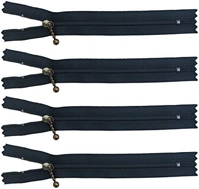日本紐釦貿易 Y.K.K ポーチ用 コイルファスナー 16cm 10本入 紺 3CFB-16-560 (ご注文単位1束)【直送品】