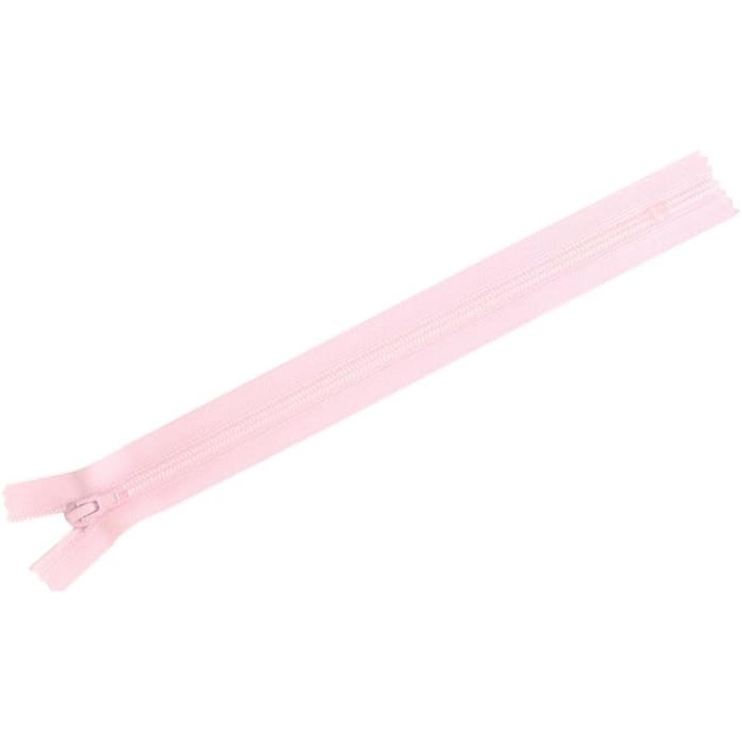 日本紐釦貿易 Y.K.K フラットニットファスナー 20cm 10本入 ピンク FN20-512 （ご注文単位1束）【直送品】