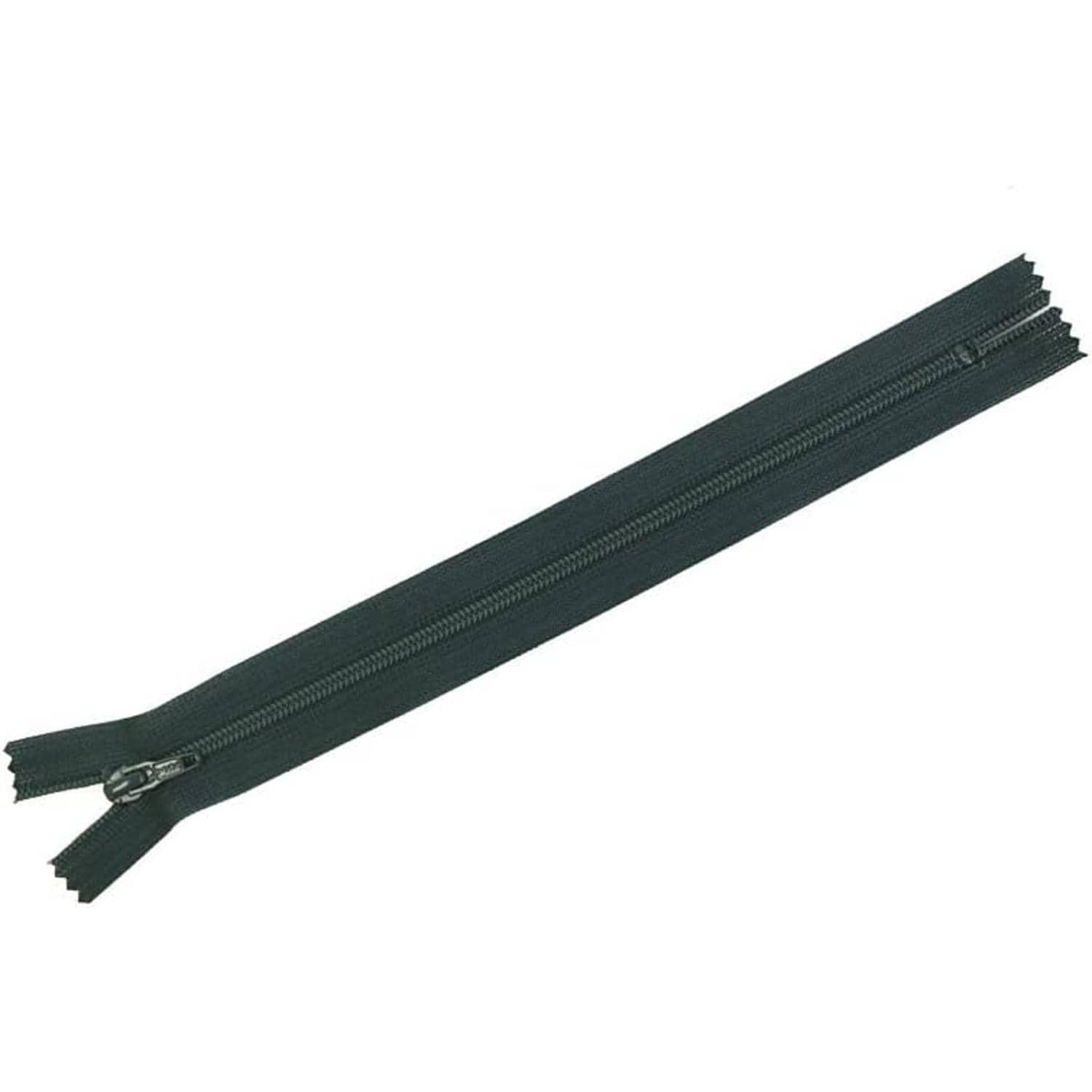 日本紐釦貿易 Y.K.K フラットニットファスナー 20cm 10本入 579アスファルト FN20-579 （ご注文単位1束）【直送品】
