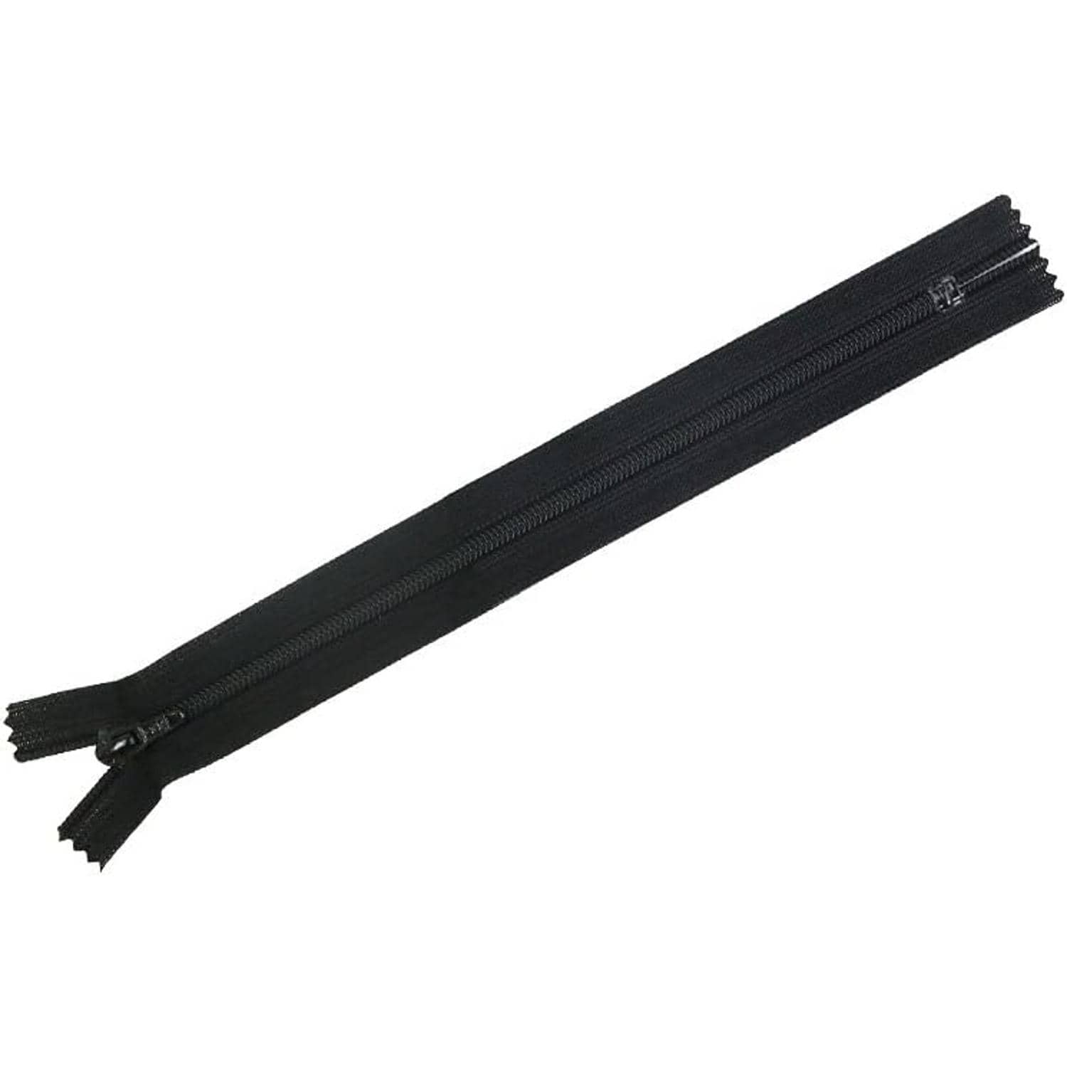 日本紐釦貿易 Y.K.K フラットニットファスナー 20cm 10本入 黒 FN20-580 （ご注文単位1束）【直送品】