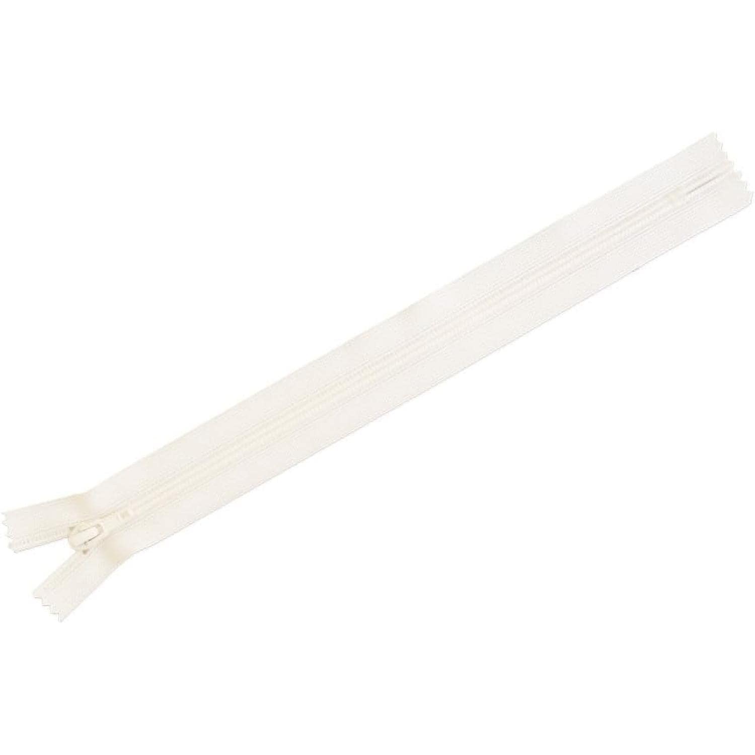 日本紐釦貿易 Y.K.K フラットニットファスナー 20cm 10本入 841乳白色 FN20-841 （ご注文単位1束）【直送品】