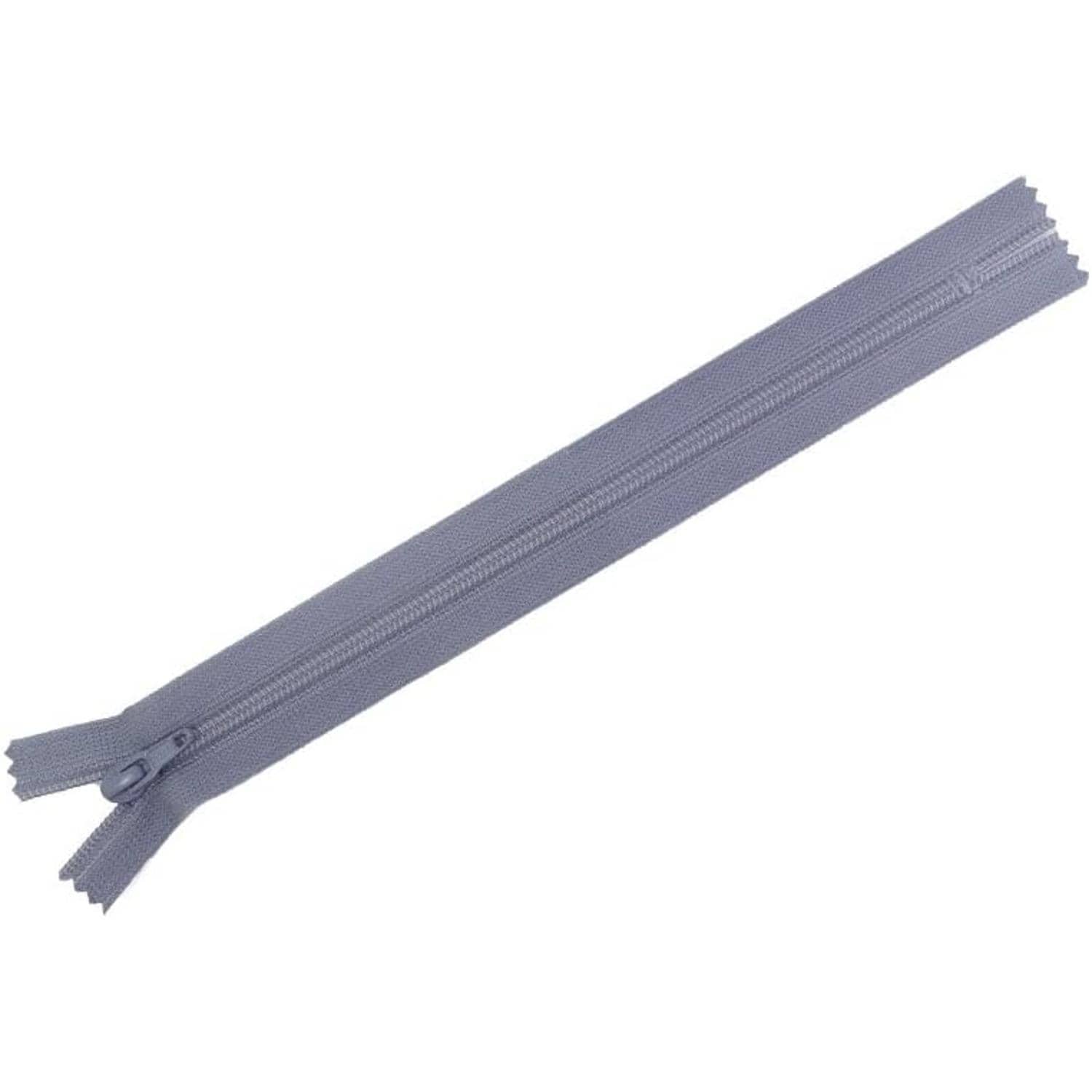 日本紐釦貿易 Y.K.K フラットニットファスナー 30cm 10本入 195パープルグレー FN30-195 （ご注文単位1束）【直送品】
