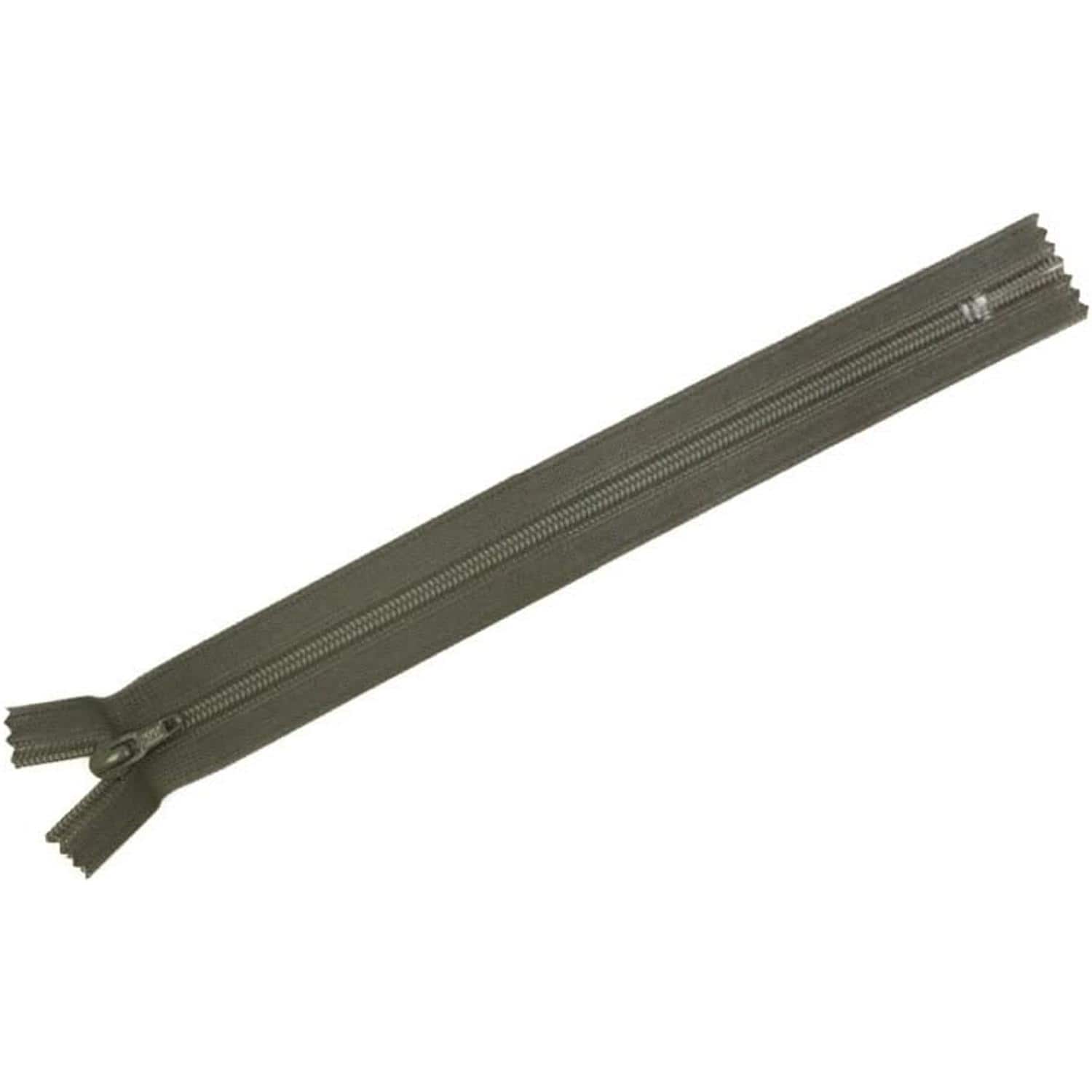 日本紐釦貿易 Y.K.K フラットニットファスナー 30cm 10本入 405アッシュグレー FN30-405 （ご注文単位1束）【直送品】