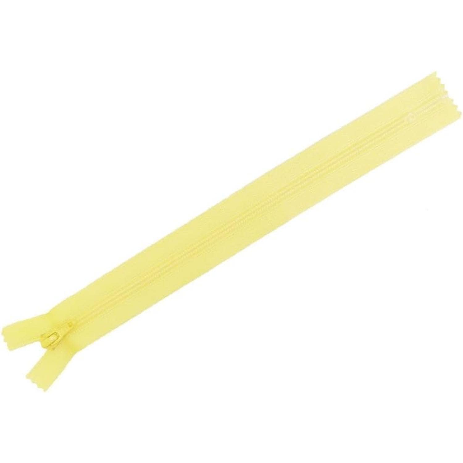 日本紐釦貿易 Y.K.K フラットニットファスナー 30cm 10本入 503ペールイエロー FN30-503 （ご注文単位1束）【直送品】