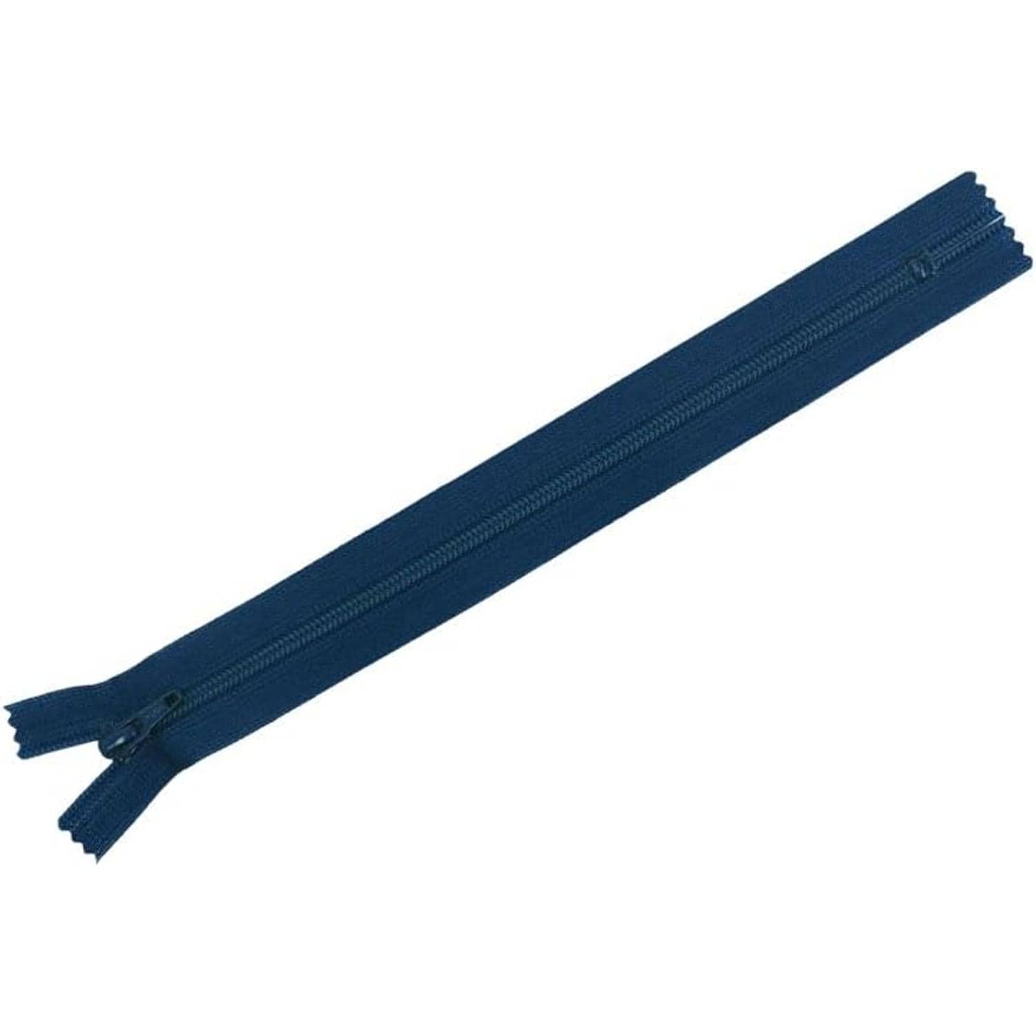 日本紐釦貿易 Y.K.K フラットニットファスナー 30cm 10本入 558紺 FN30-558 （ご注文単位1束）【直送品】