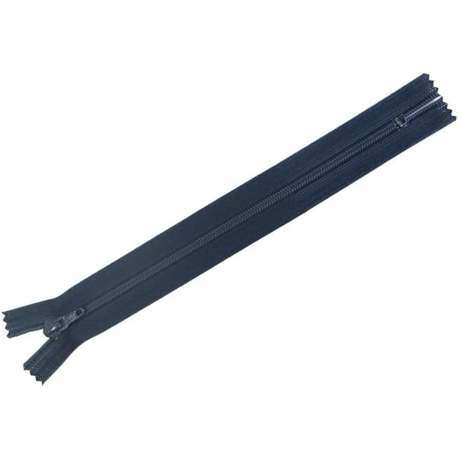 日本紐釦貿易 Y.K.K フラットニットファスナー 30cm 10本入 紺 FN30-560 （ご注文単位1束）【直送品】