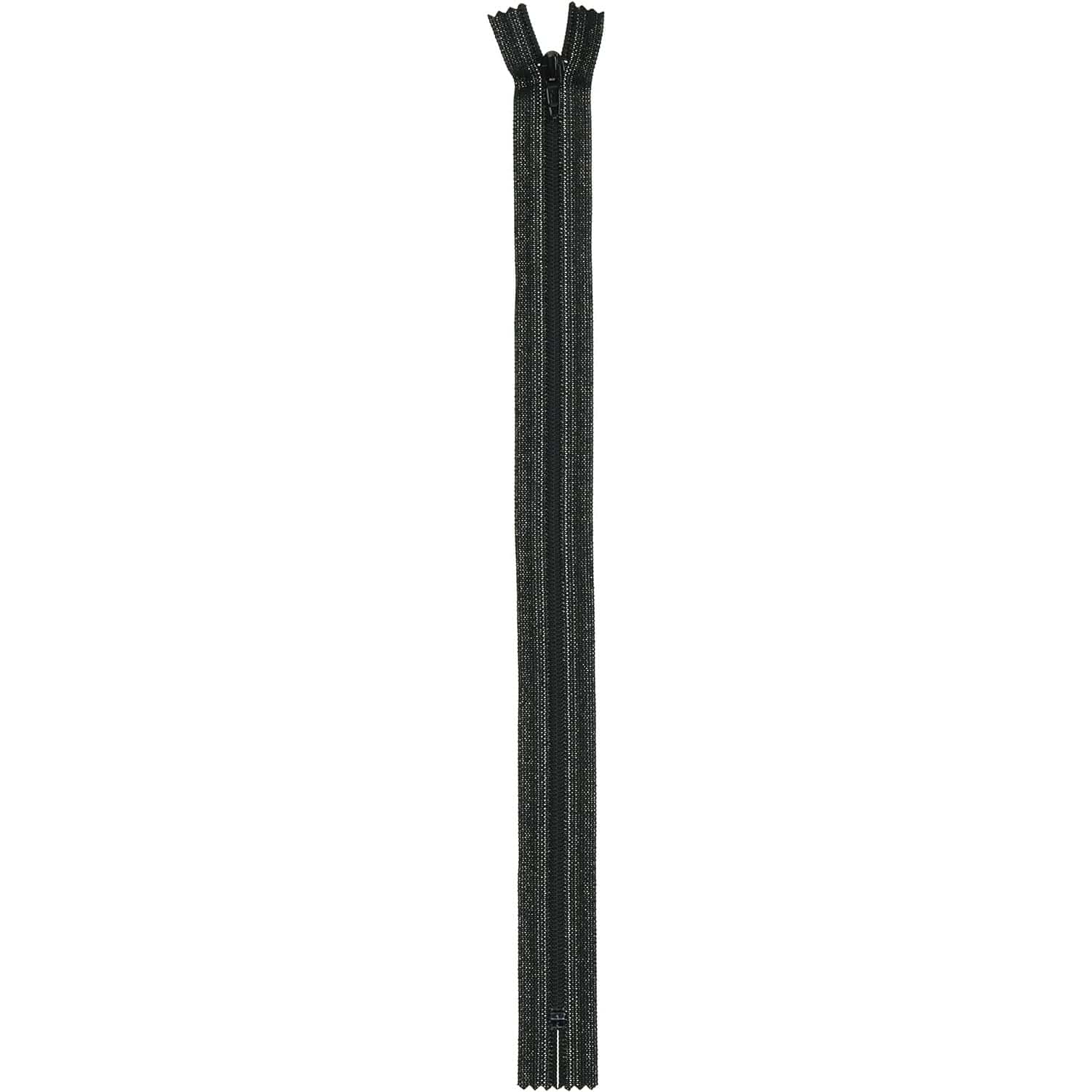日本紐釦貿易 Y.K.K フラットニットファスナー 30cm 10本入 黒 FN30-580 (ご注文単位1束)【直送品】