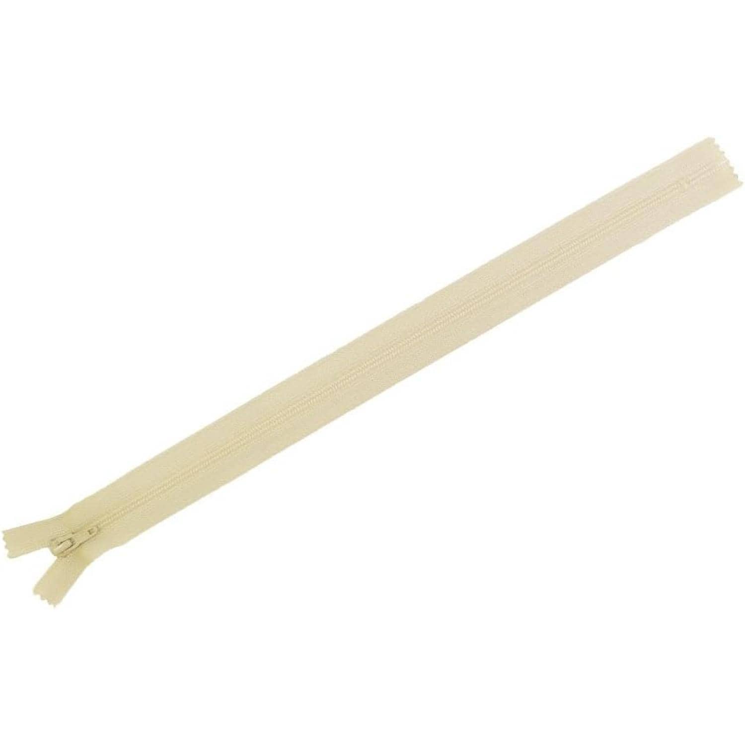 日本紐釦貿易 Y.K.K フラットニットファスナー 50cm 10本入 010サンドベージュ FN50-010 (ご注文単位1束)【直送品】