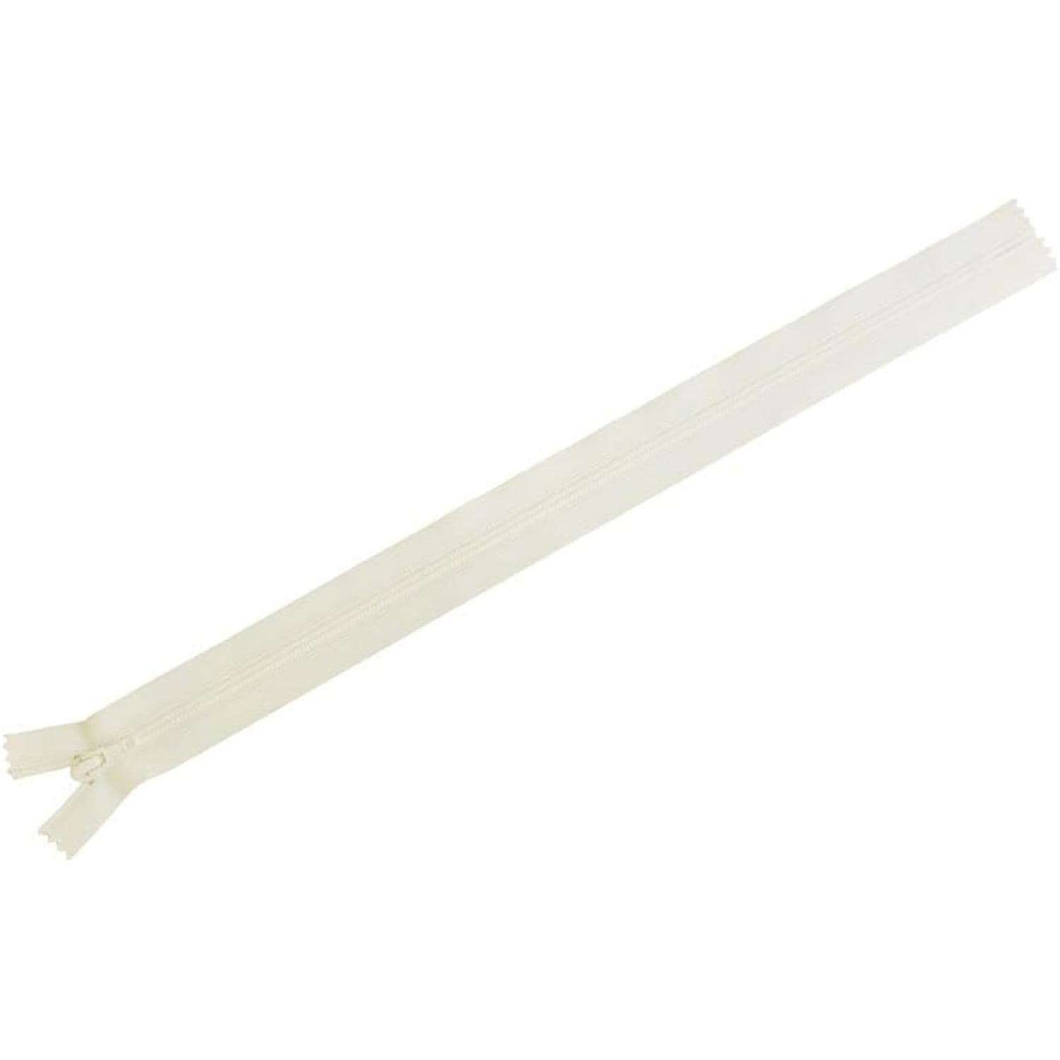 日本紐釦貿易 Y.K.K フラットニットファスナー 50cm 10本入 502クリーム FN50-502 (ご注文単位1束)【直送品】