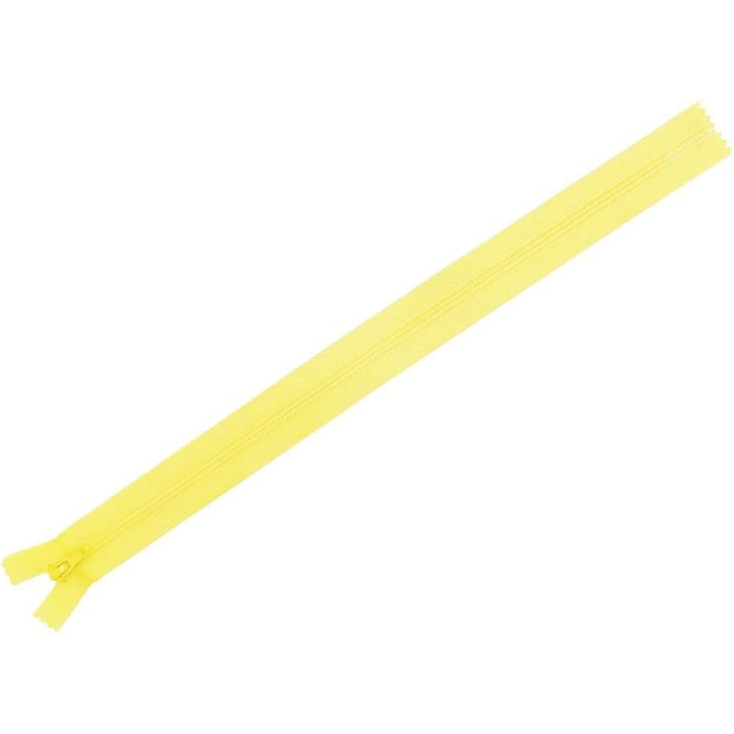 日本紐釦貿易 Y.K.K フラットニットファスナー 50cm 10本入 504ブライトイエロー FN50-504 (ご注文単位1束)【直送品】
